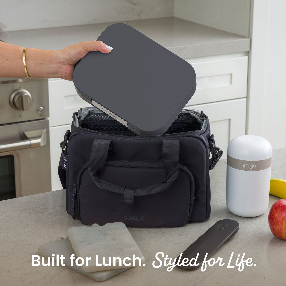 Bentgo® Modern Lunch Box - Dark Gray | Built For Lunch. Styled For Life