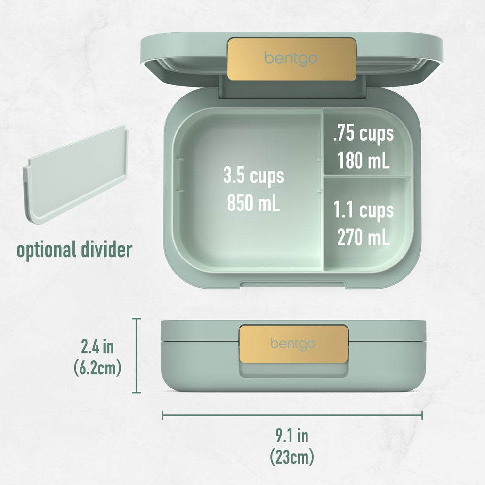 Bentgo® Modern Lunch Box with an Optional Divider- Mint Green