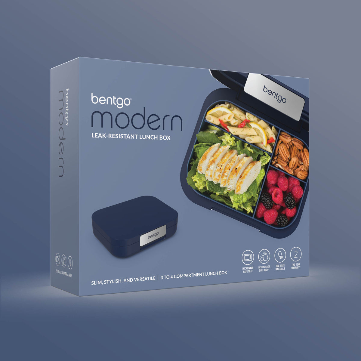 Bentgo® Modern Lunch Box - Navy | Product Packaging