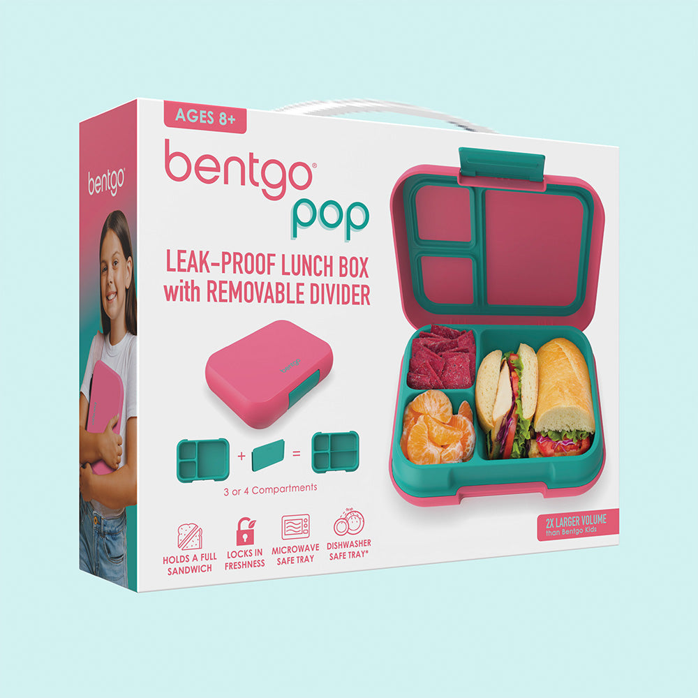 Bentgo Pop Lunch Box - Bright Coral/Teal