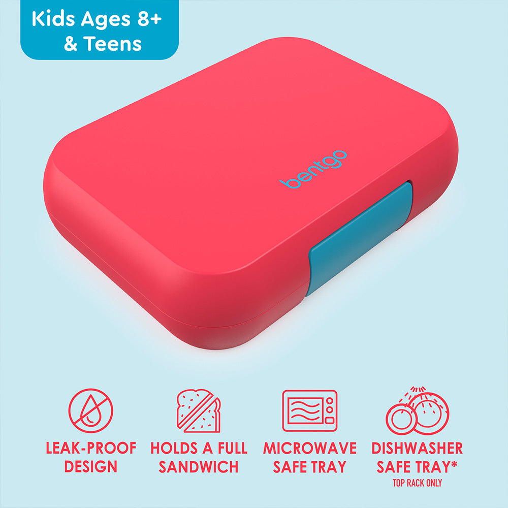 Bentgo Pop Lunch Box - Flame Red/Turquoise