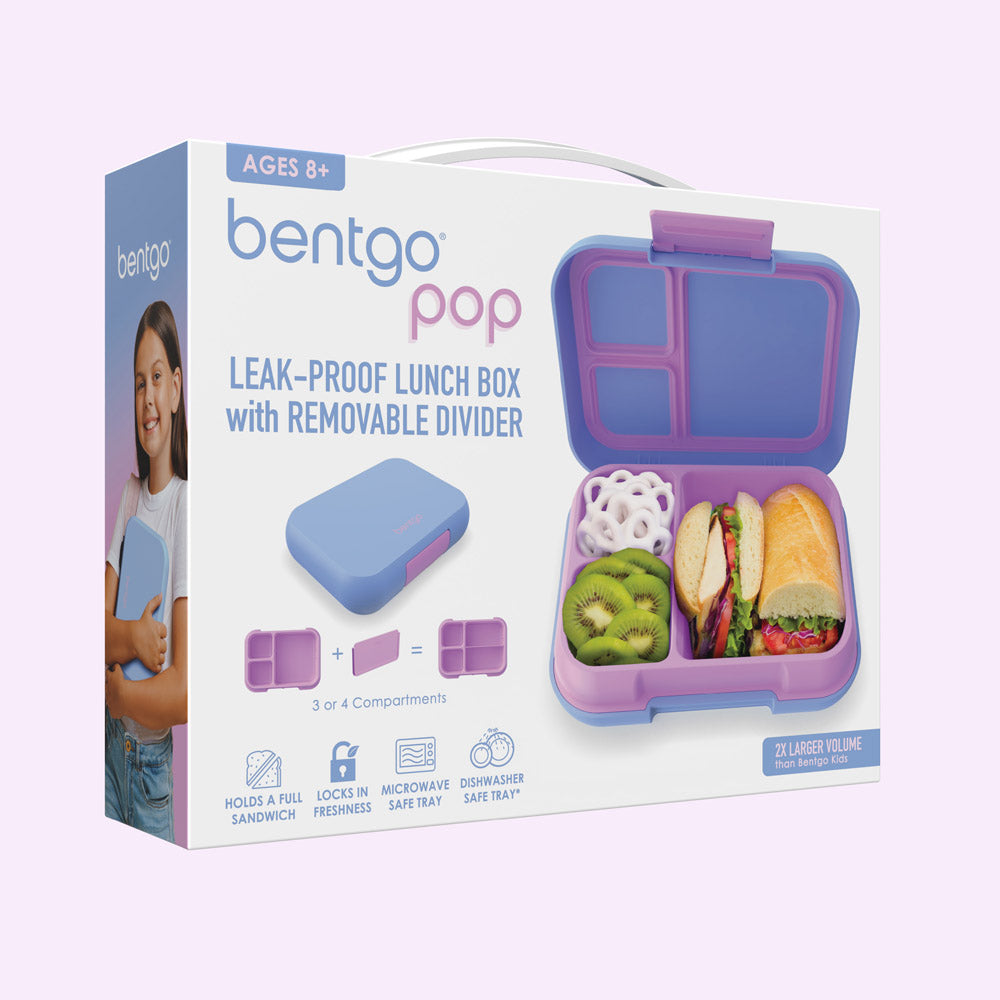 Bentgo® Pop Lunch Box - Periwinkle/Pink | Packaging