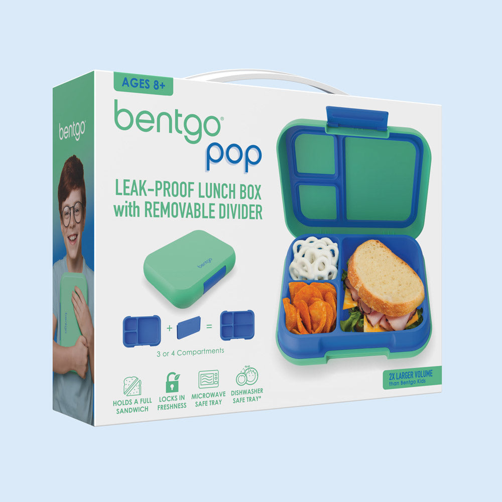 Bentgo® Pop Lunch Box - Spring Green/Blue | Packaging