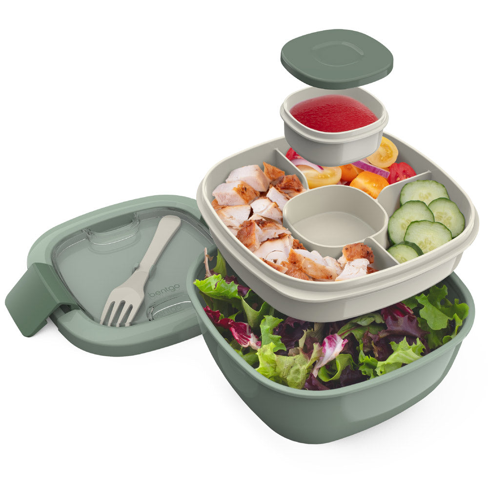 1pc 1250ml Green & Yellow Lunch Box With Spoon, Soup Container, Salad  Dressing Container, Pp Bento Box, New Simplicity Portable Lunch Box, Picnic  Food Container, Suitable For Adults To Carry Lunch To