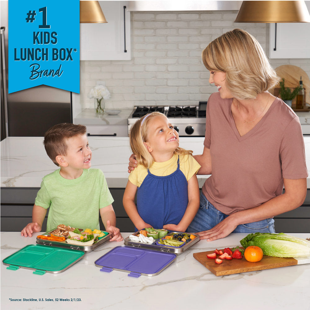 Bentgo Kids Stainless Steel Leak-Resistant Lunch Box - Green