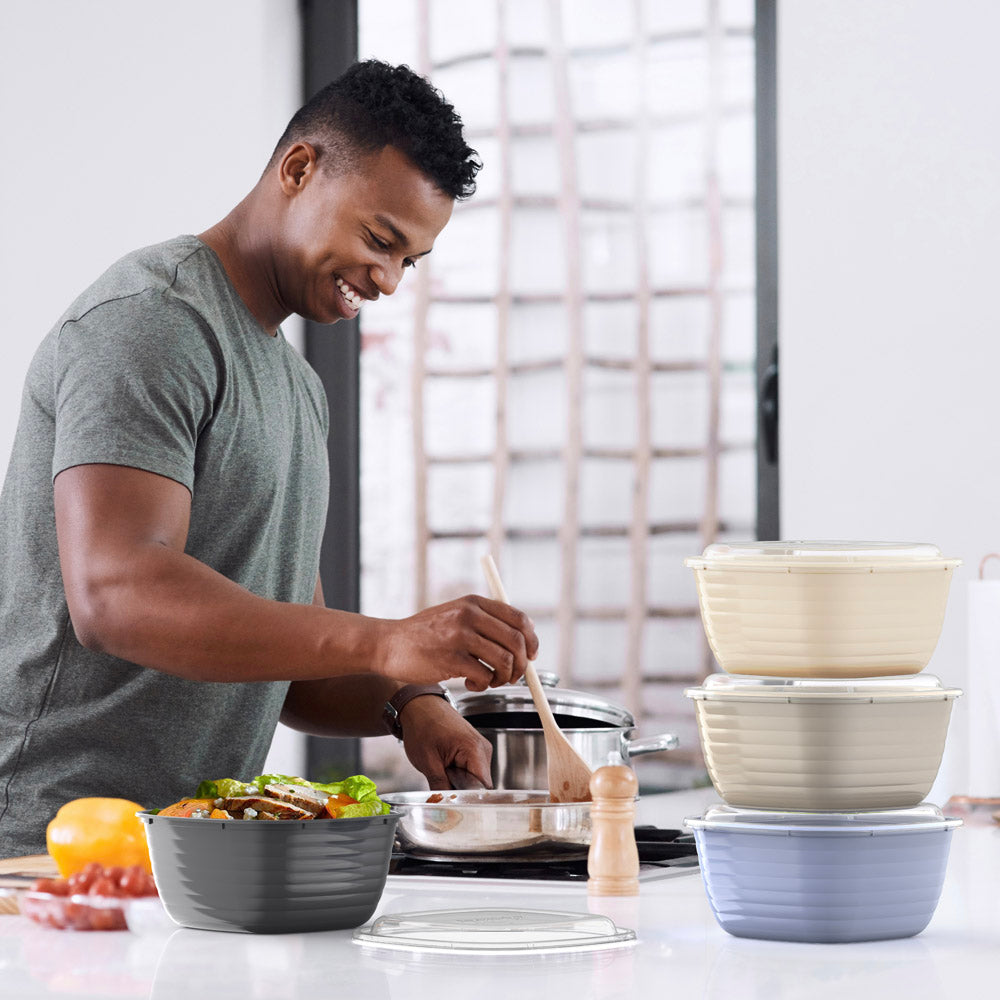 Bentgo® Prep 1-Compartment Bowls - Tan Stone | Perfect containers for Meal Prep