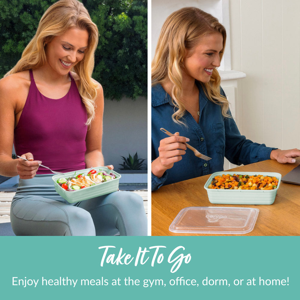 Bentgo® Prep 1-Compartment Containers - 20-Piece Meal Prep Kit: 10 Trays &  10 Lids - Lightweight, Du…See more Bentgo® Prep 1-Compartment Containers 
