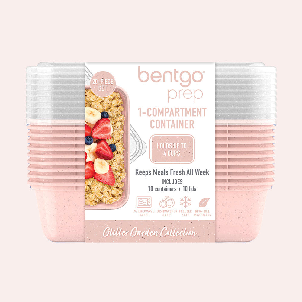 Bentgo® Prep 1-Compartment Meal Prep Containers - Peony Glitter | Packaging