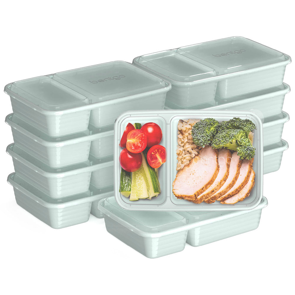 Meal Prep Divided: 2-cup Rectangle Storage Container, 2-Section