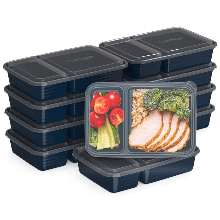 Bentgo® 2-Compartment Containers | Reusable Food Prep Containers