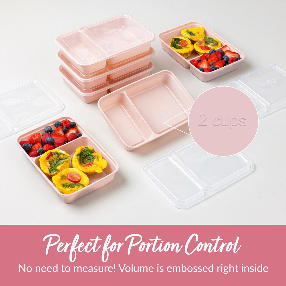 2-Compartment Portion Control Meal Prep Containers, 10 Pc Set Lunch Dinner  with Lids, 1 unit - Kroger