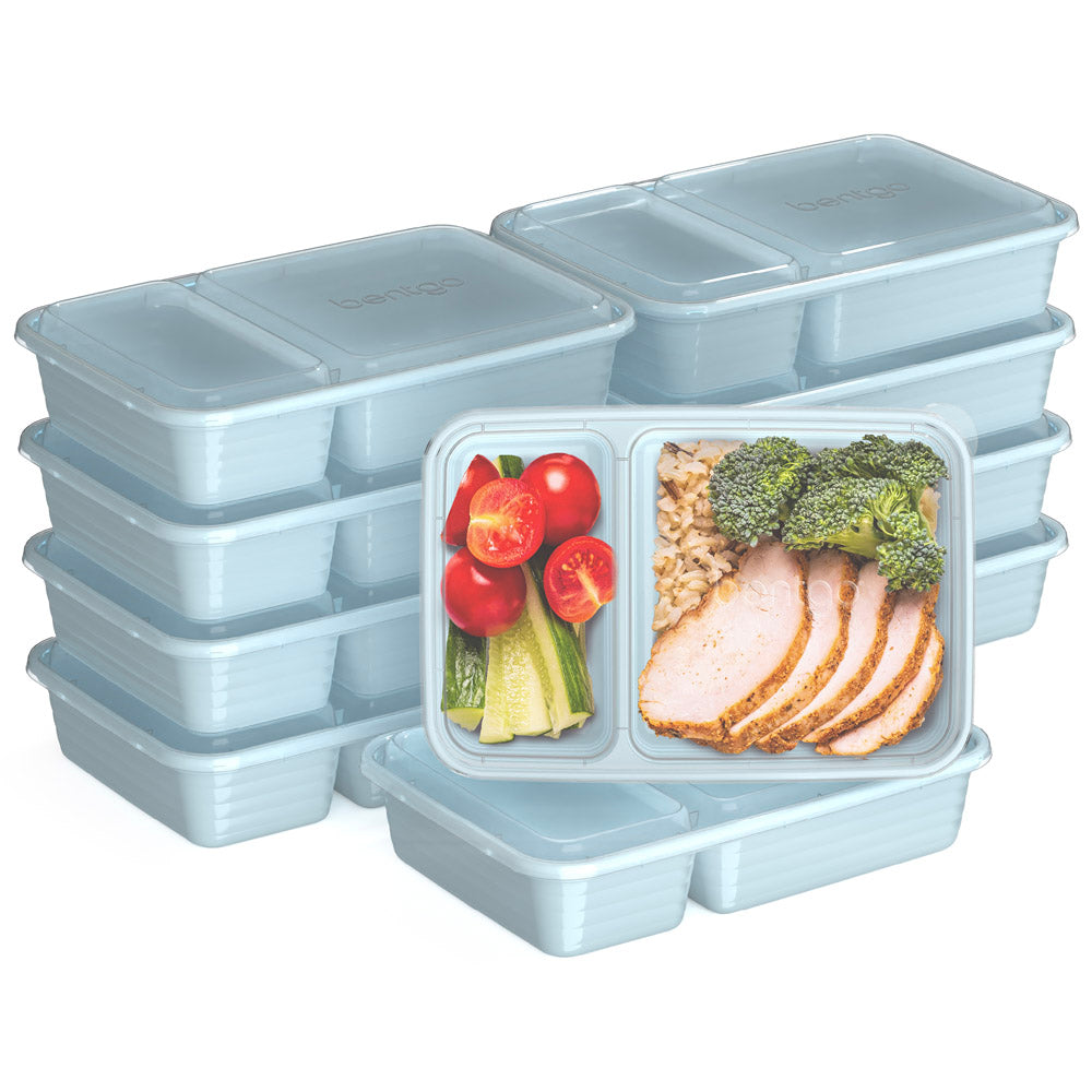 Tall Food Storage Containers Takeout Containers with Lids 2 Food Containers  2 Compartment Meal Prep Plastic Containers with Lids