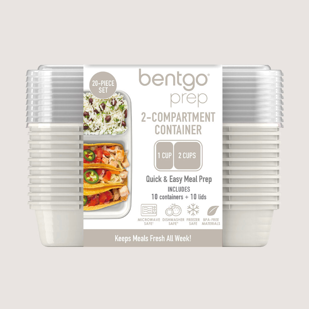 Bentgo® Prep 2-Compartment Meal Prep Containers packaging image