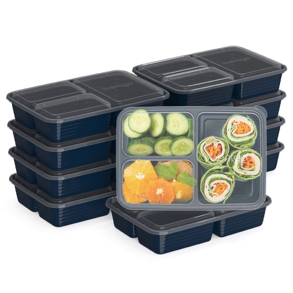 doura meal prep containers 3 compartment food storage reusable