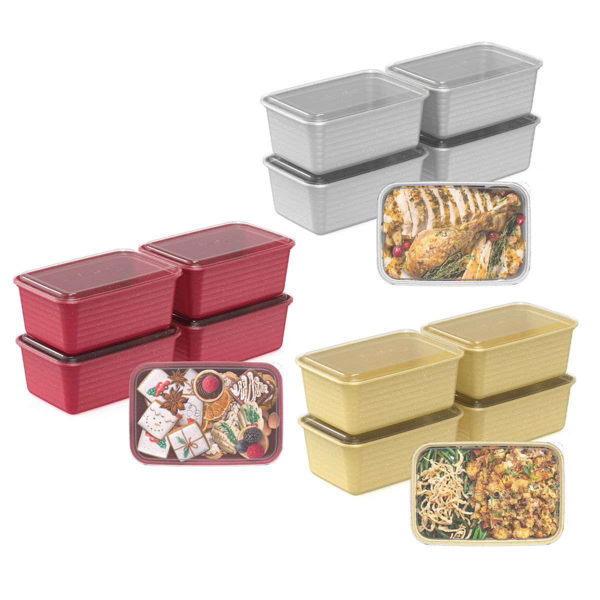 Bentgo® Prep Deep-Dish Holiday Food Storage Set (30-Pieces)