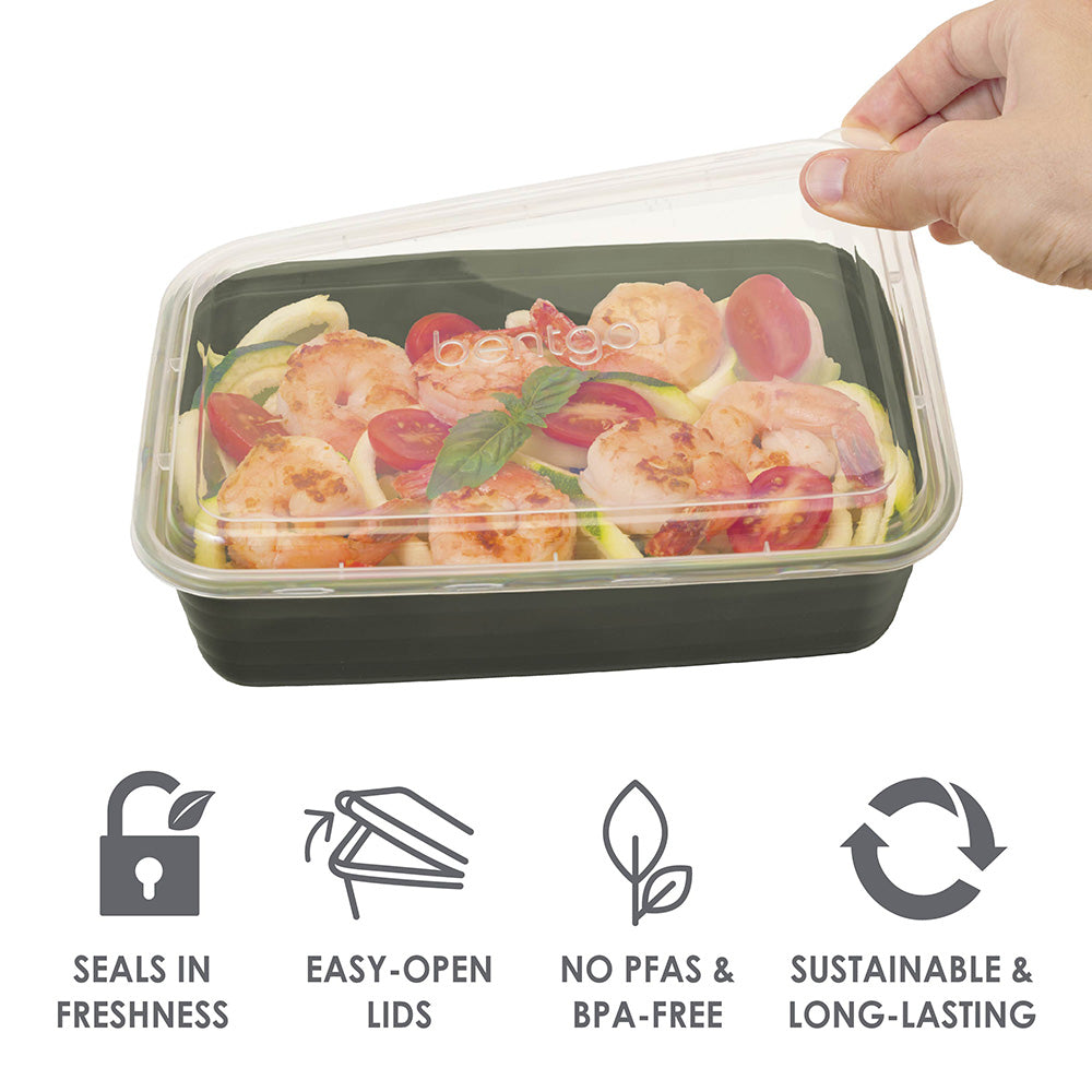 Bentgo® Prep 60-Piece Meal Prep Kit  - Rich Shades | Seals In Freshness, Easy-Open Lids, No PFAs & BPA-Free, Sustainable & Long-Lasting