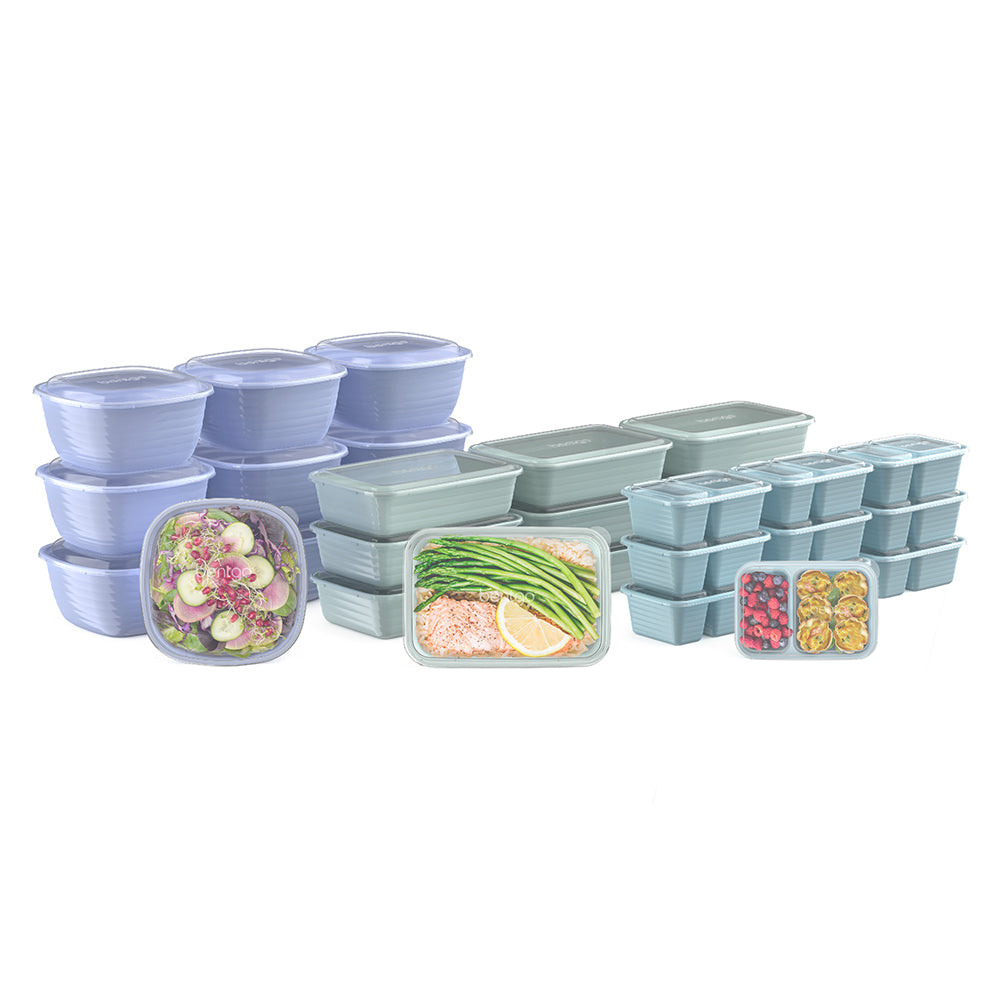 FDA Stackable Food Storage Containers For Freezing Food With Dividers