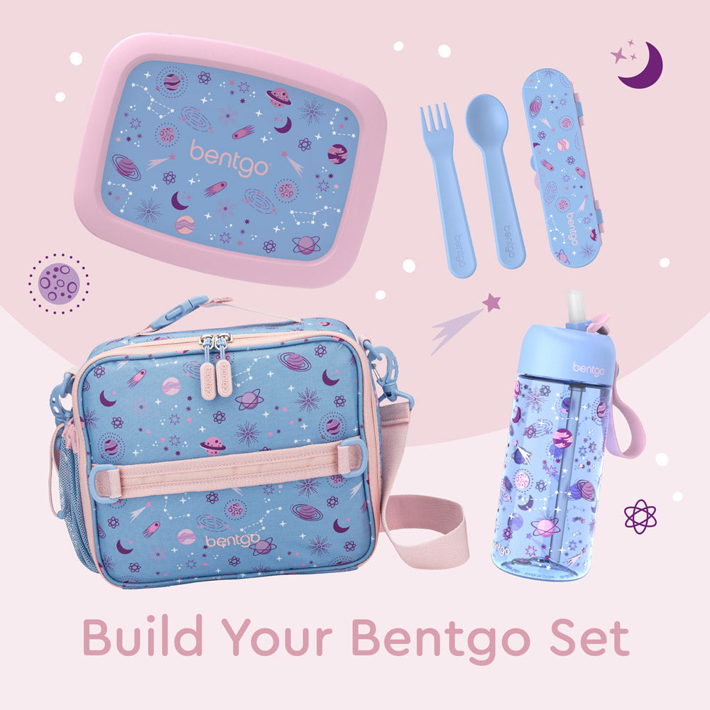 Bentgo® Kids Prints Lunch Bag | Lavender Galaxy - Build Your Bentgo Set with Lunch Boxes, Lunch Bags, Utensils, and more