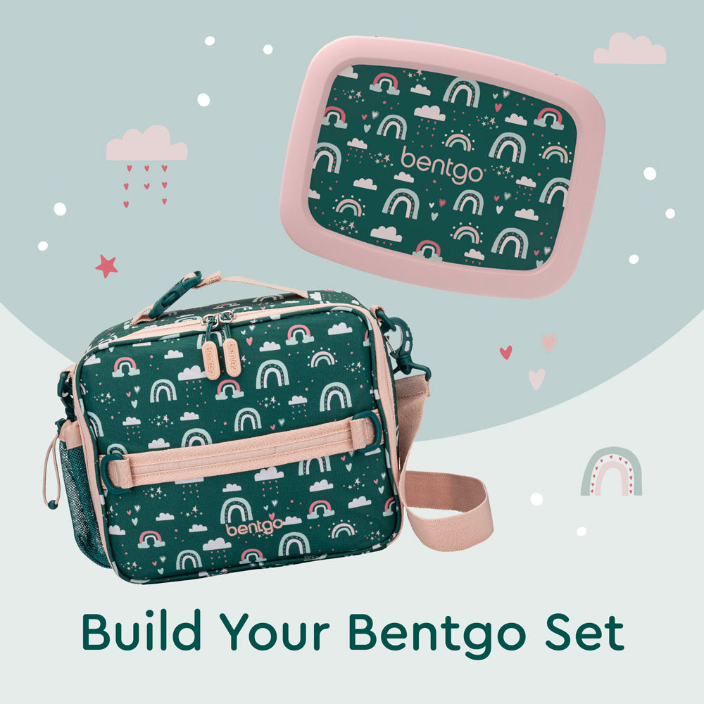 Bentgo® Kids Prints 2-in-1 Backpack & Insulated Lunch Bag - Gray Trucks 