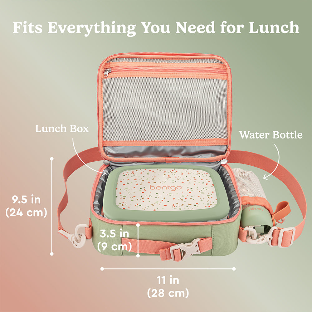 Bentgo® Kids Whimsy & Wonder Prints Lunch Bag - Geo Speckle | Lunch Bag That Fits Everything You Need For Lunch