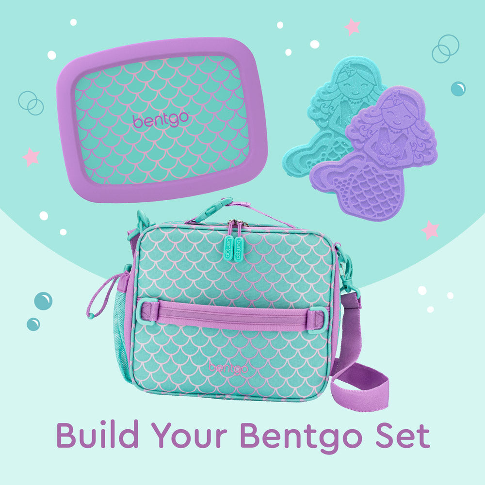Bentgo® Kids Prints Lunch Bag | Mermaid Scales - Build Your Bentgo Set with Lunch Boxes, Lunch Bags, Ice Packs, and more
