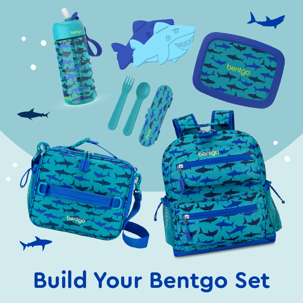 Bentgo® Kids Prints Lunch Bag - Sharks | Build Your Bentgo Set