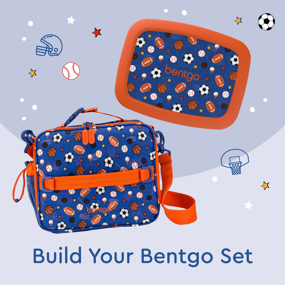 Bentgo® Kids Prints Lunch Bag | Sports - Build Your Bentgo Set with Lunch Boxes, Lunch Bags, and more