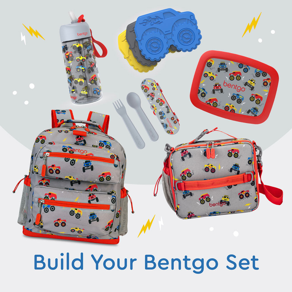 Bentgo® Kids Prints Lunch Bag | Trucks - Build Your Bentgo Set with Lunch Boxes, Lunch Bags, Backpacks, and more