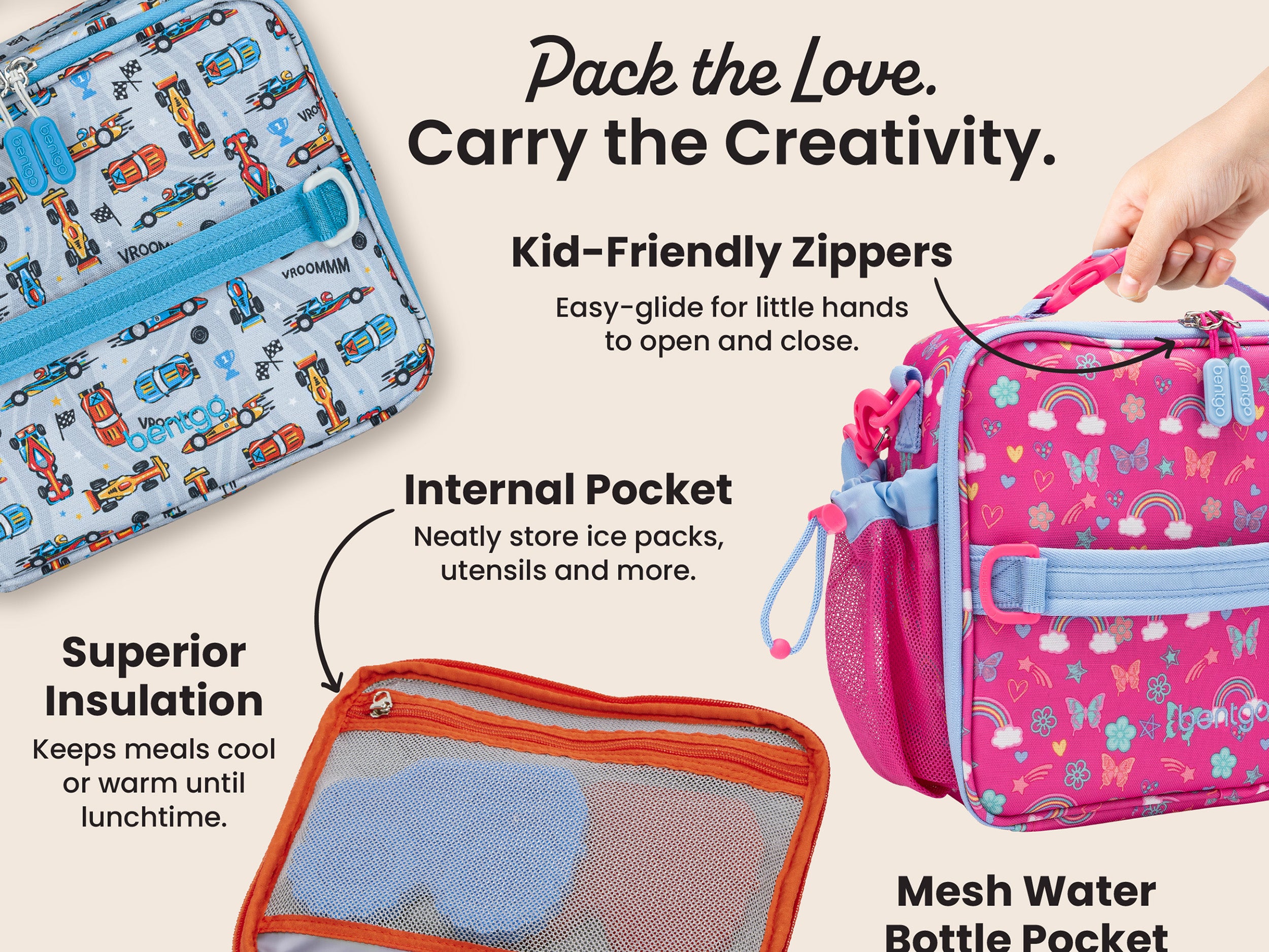 Bentgo® Kids Prints Lunch Bag | Insulated Lunch Bag
