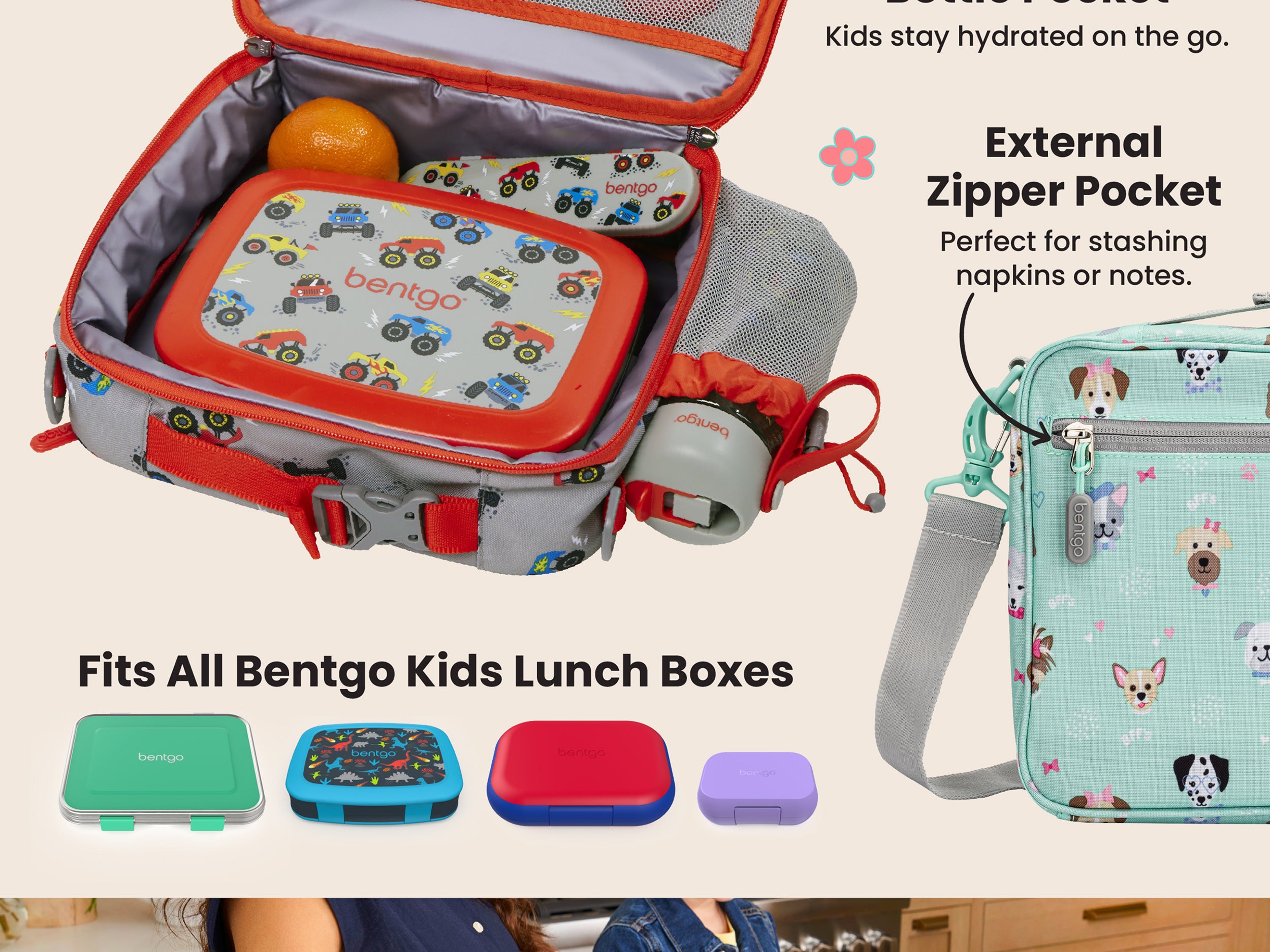 Bentgo® Kids Prints Lunch Bag | Insulated Lunch Bag