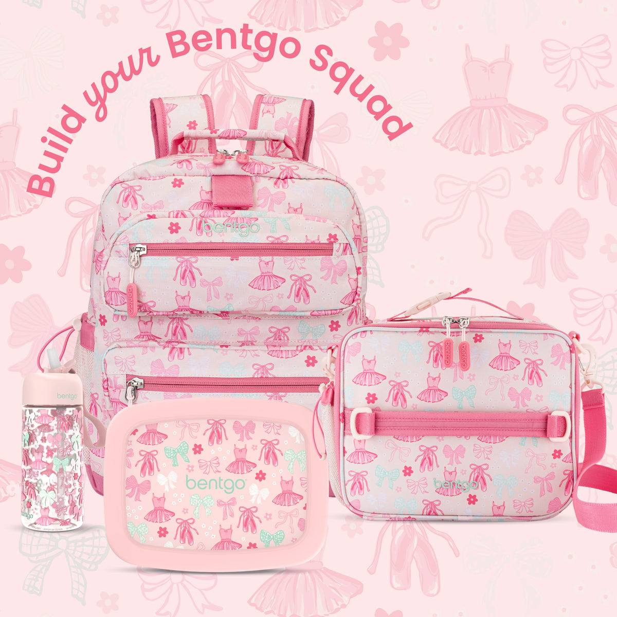 Bentgo® Kids Prints Lunch Bag - Ballet and Bows | Build Your Bentgo Squad