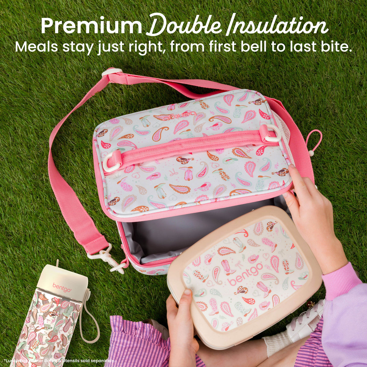 Bentgo® Kids Prints Lunch Bag - Cowgirl Dreams | Premium Double Insulation - Meals Stay Just Right, From First Bell To Last Bite