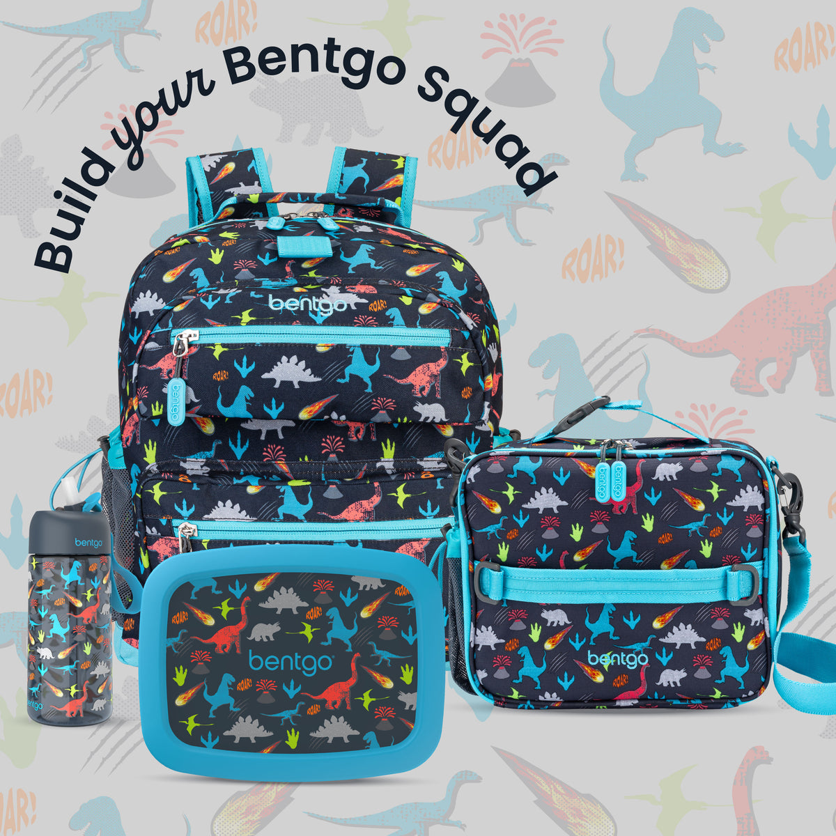 Bentgo® Kids Prints Lunch Bag - Dinosaur | Build Your Bentgo Squad