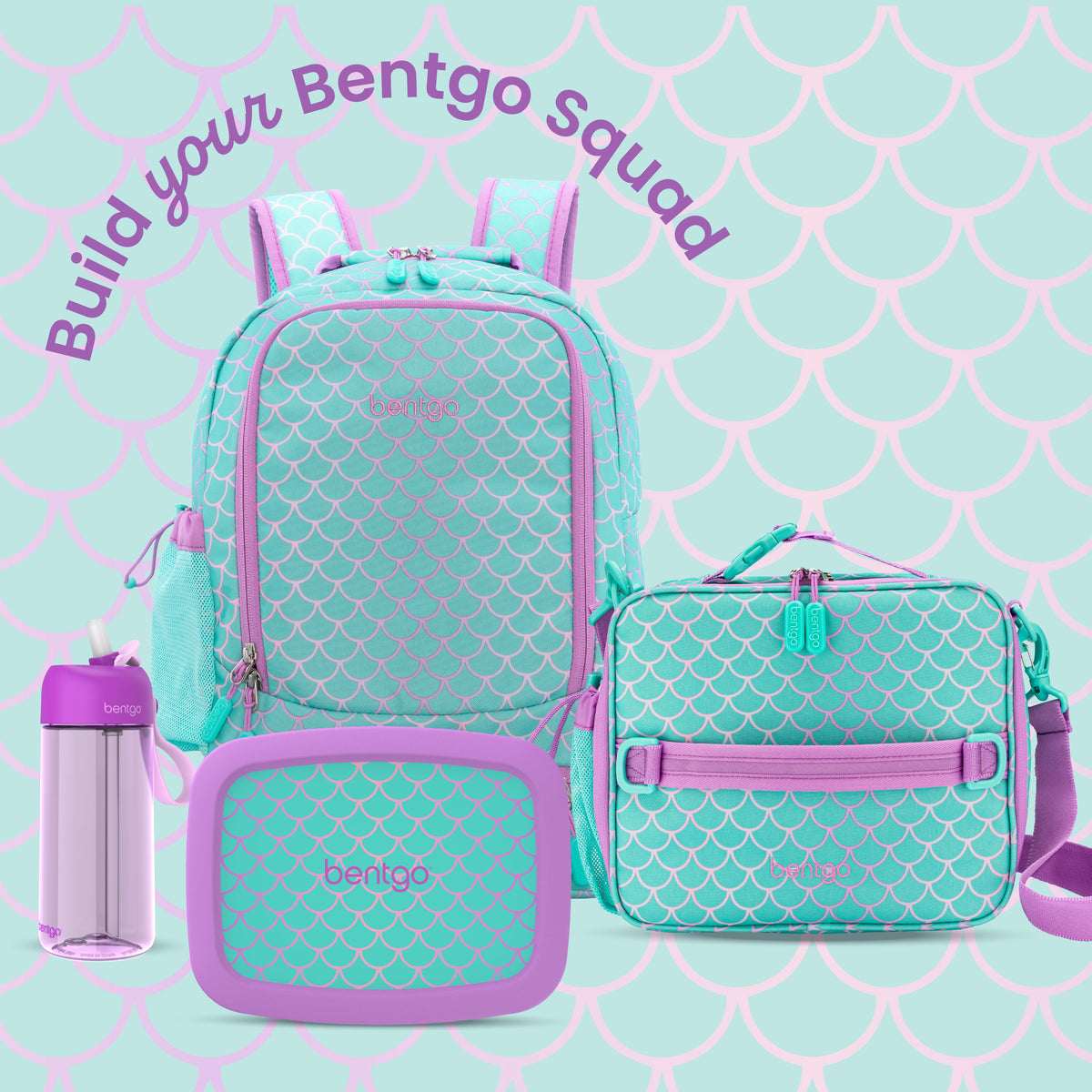 Bentgo® Kids Prints Lunch Bag - Mermaid Scales | Build Your Bentgo Squad