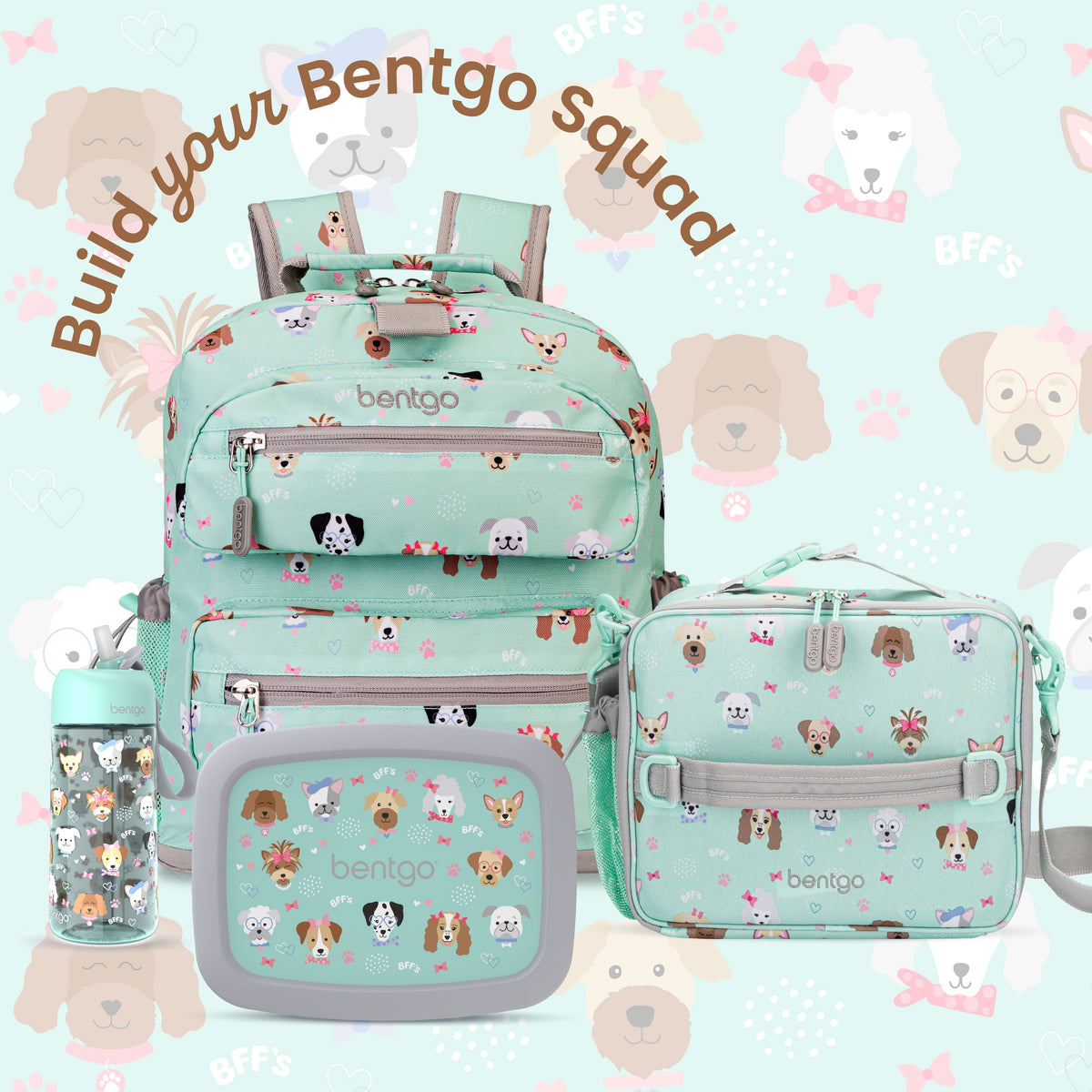 Bentgo® Kids Prints Lunch Bag - Puppy Love | Build Your Bentgo Squad