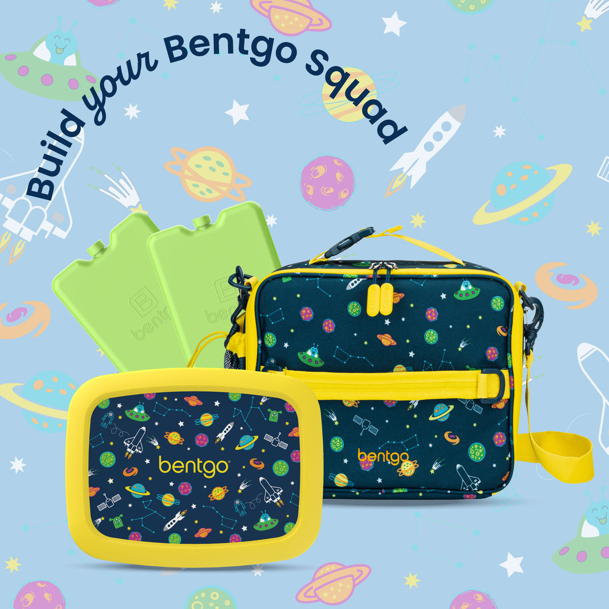 Bentgo® Kids Prints Lunch Bag - Space | Build Your Bentgo Squad