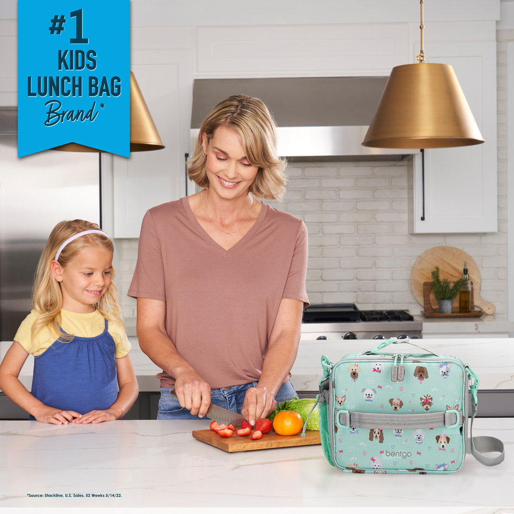 Bentgo® Kids Lunch Box, Bag, & Ice Packs | Puppy Love