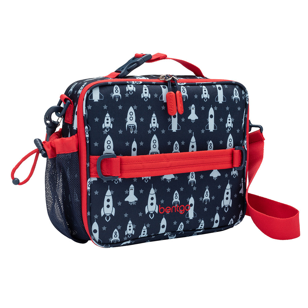 Bentgo Kids Prints Lunch Box, Lunch Bag, & Ice Packs - Space Rockets