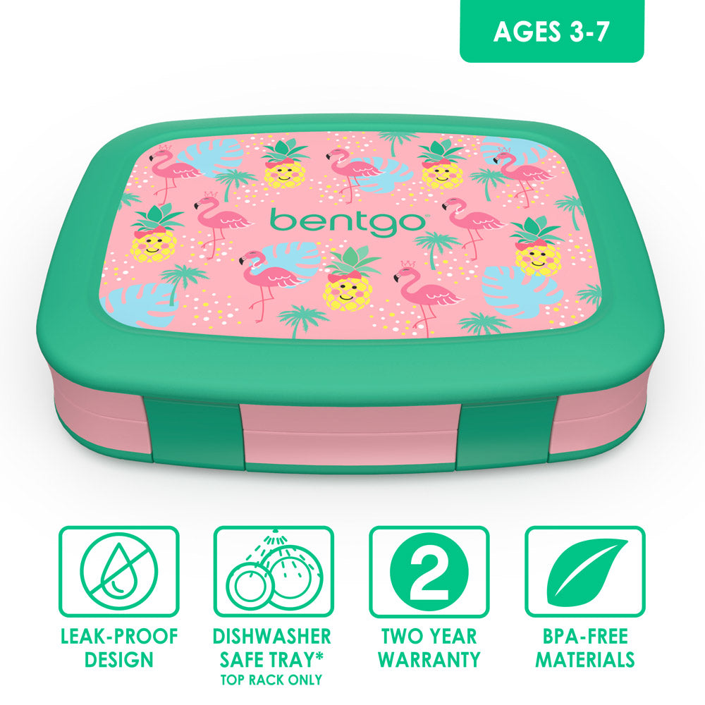 Bentgo Kids Prints Leak-Proof, 5-Compartment Bento-Style Kids Lunch Box -  BPA-Free, Dishwasher Safe, Food-Safe Materials (Unicorn) 