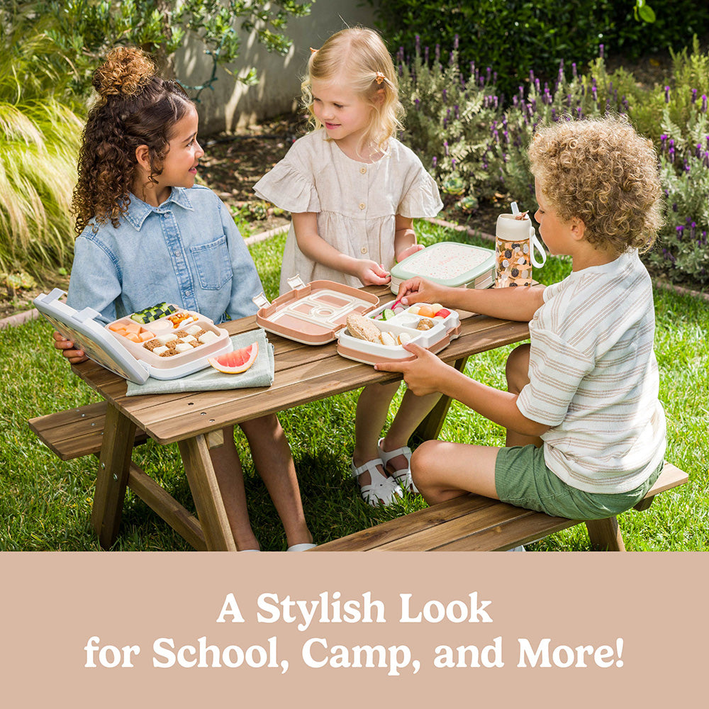 Bentgo Kids Whimsy & Wonder Prints Pack  - Checker Gradient | A Stylish Look For School, Camp, And More!