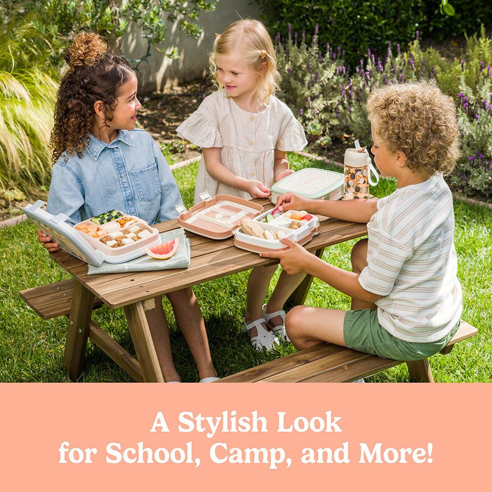 Bentgo Kids Whimsy & Wonder Prints Pack  - Geo Speckle | A Stylish Look For School, Camp, And More!