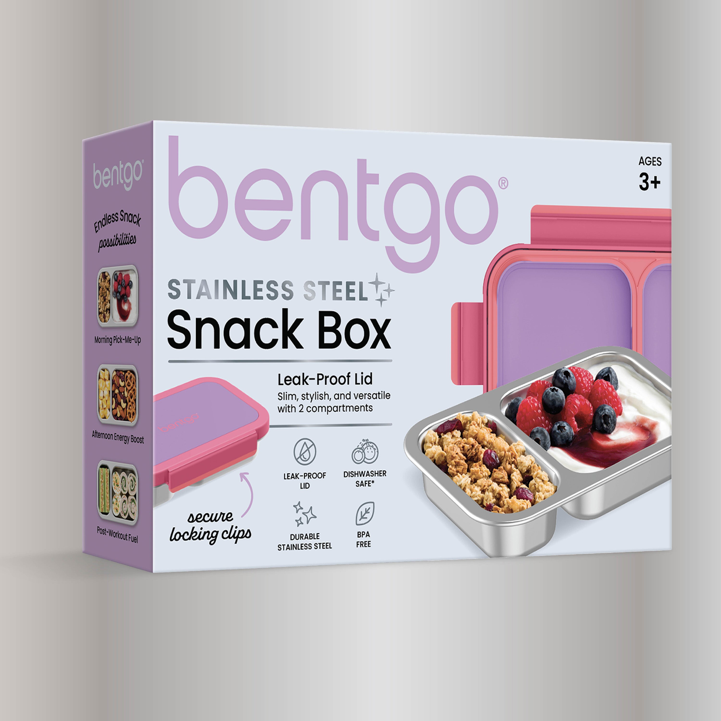Bentgo Stainless Steel Snack Box Navy Sky Bentgo Stainless Steel Snack Box Navy Sky