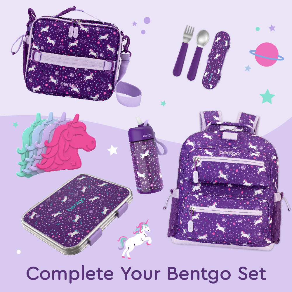 Bentgo® Kids Stainless Steel Lunch Set - Unicorn | Complete Your Bentgo Set