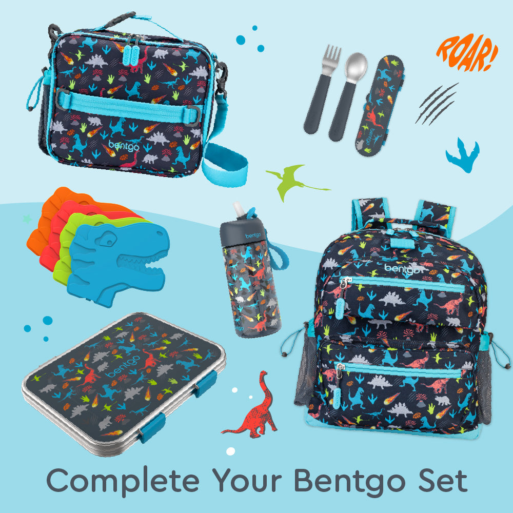 Bentgo® Kids Stainless Steel Lunch Set - Dinosaur | Complete Your Bentgo Set
