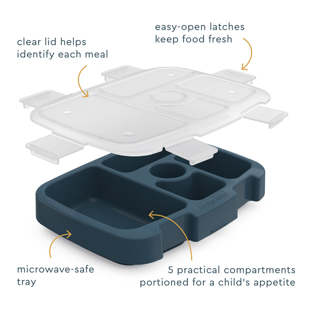 Bentgo Kids Prints Tray with Transparent Cover  - Friendly Skies