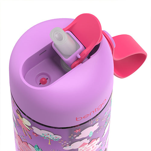 Bentgo® Kids Water Bottle 2-Pack - New, Improved 2023 Leak-Proof BPA-Free  15 oz Cups for Toddlers & Children Flip-Up Safe-Sip St