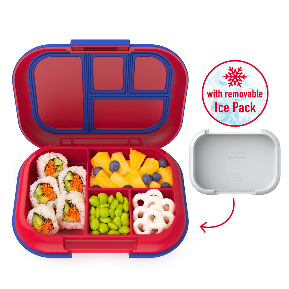 Bentgo Kids Chill Lunch & Snack Box - Red/Royal