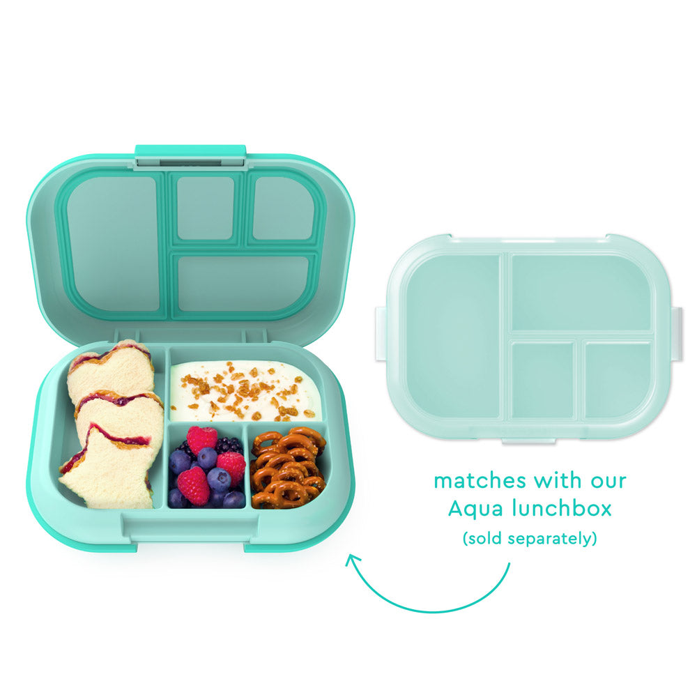 Bentgo - Pop Lunchbox Birght Coral/Teal + Kids Snack Lunchbox Fushia