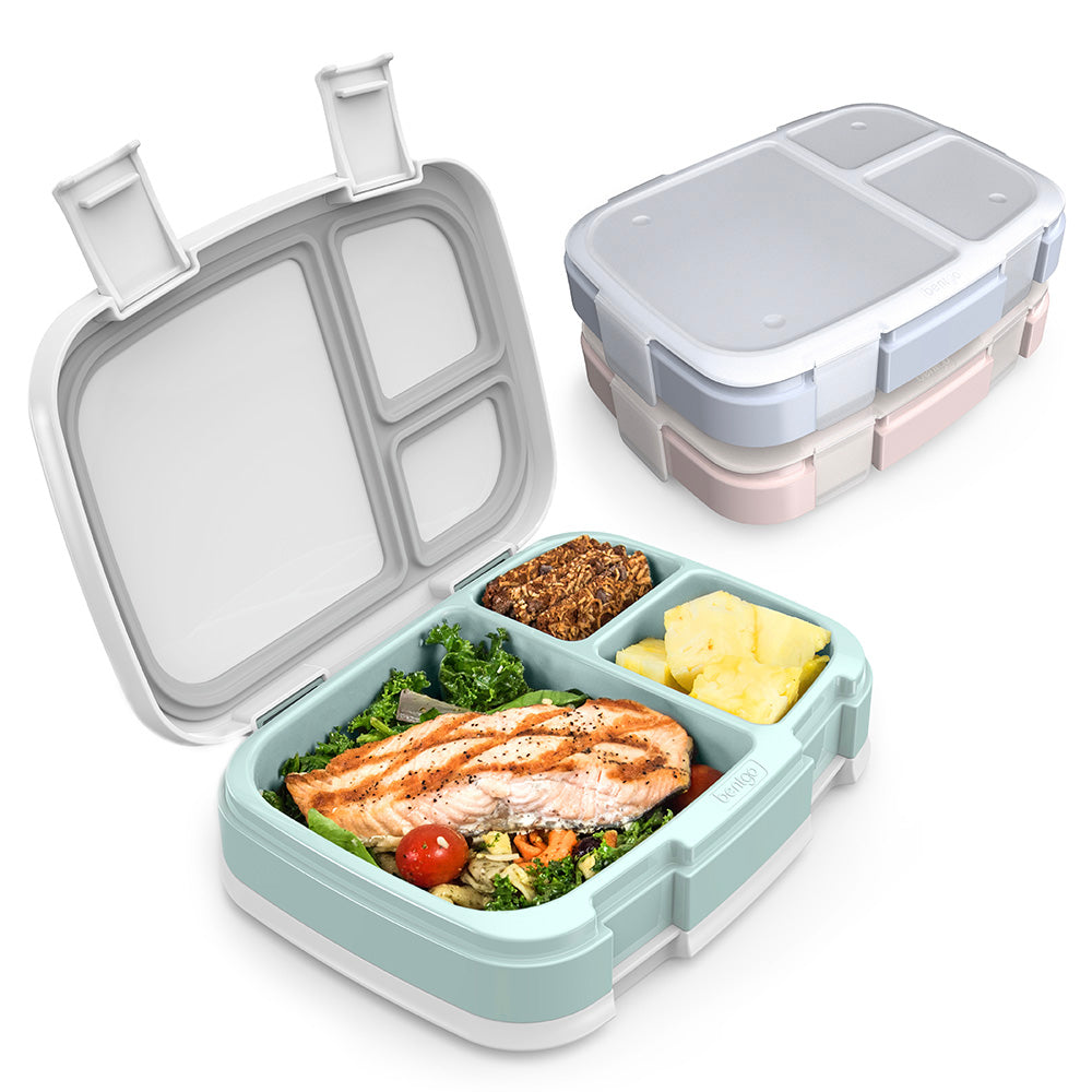 Bento Lunch Box for Adults Kids, Meal Prep Lunch Box Food Containers for  Men Women, Bento Box Accessories Included, Cute, Microwave Safe 
