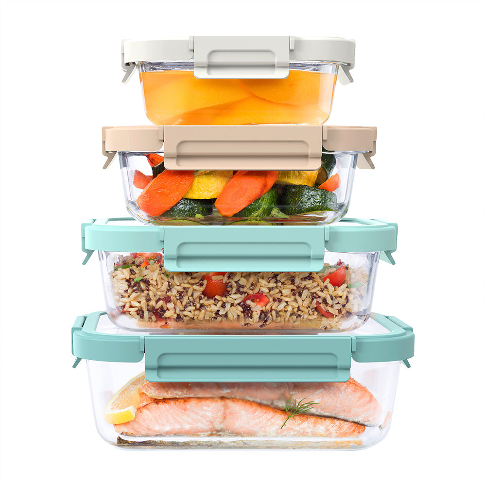 Stackable Kitchen Container Stackable Glass Storage Containers